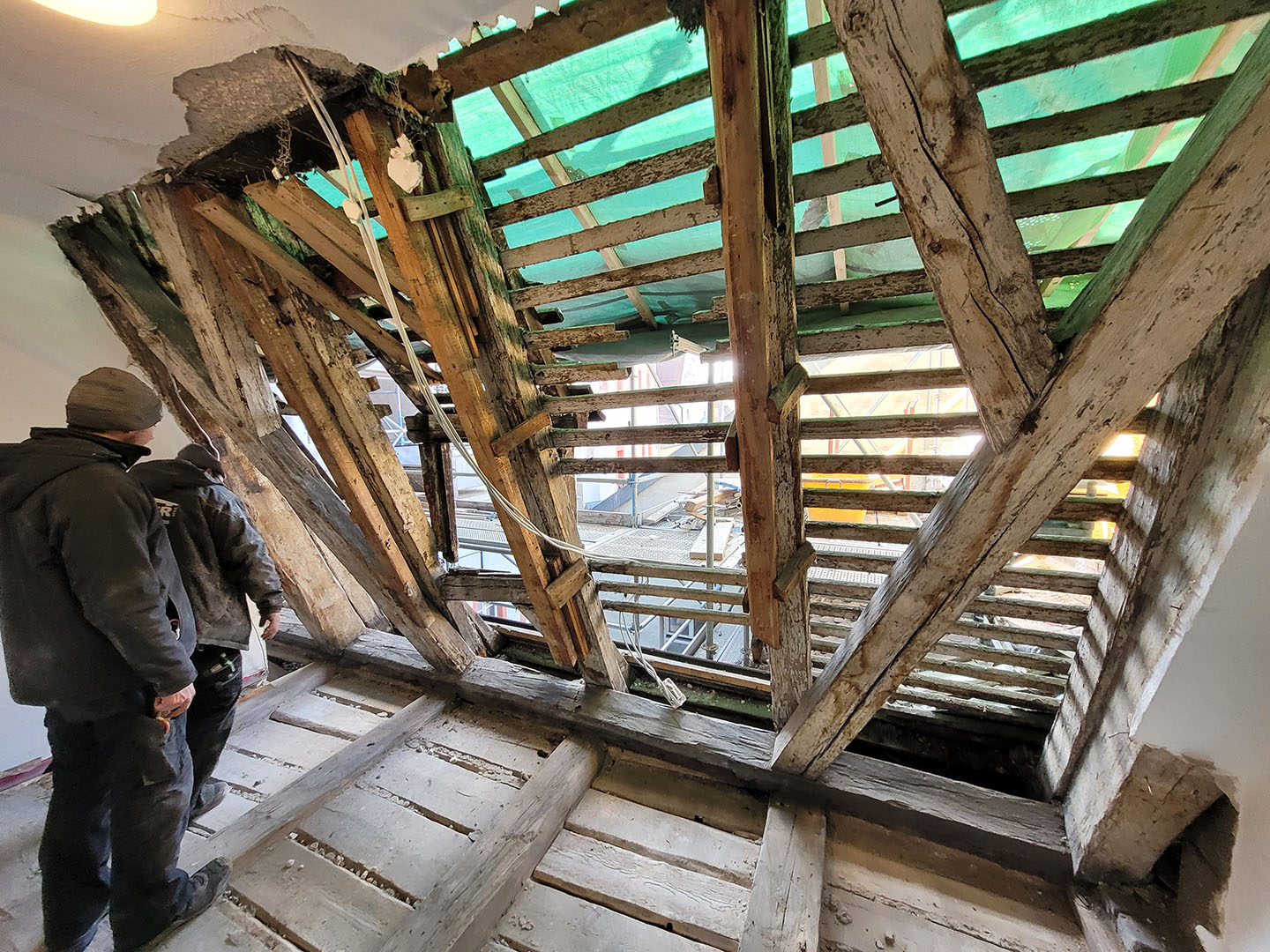 Sanierung historischer Dachstuhl