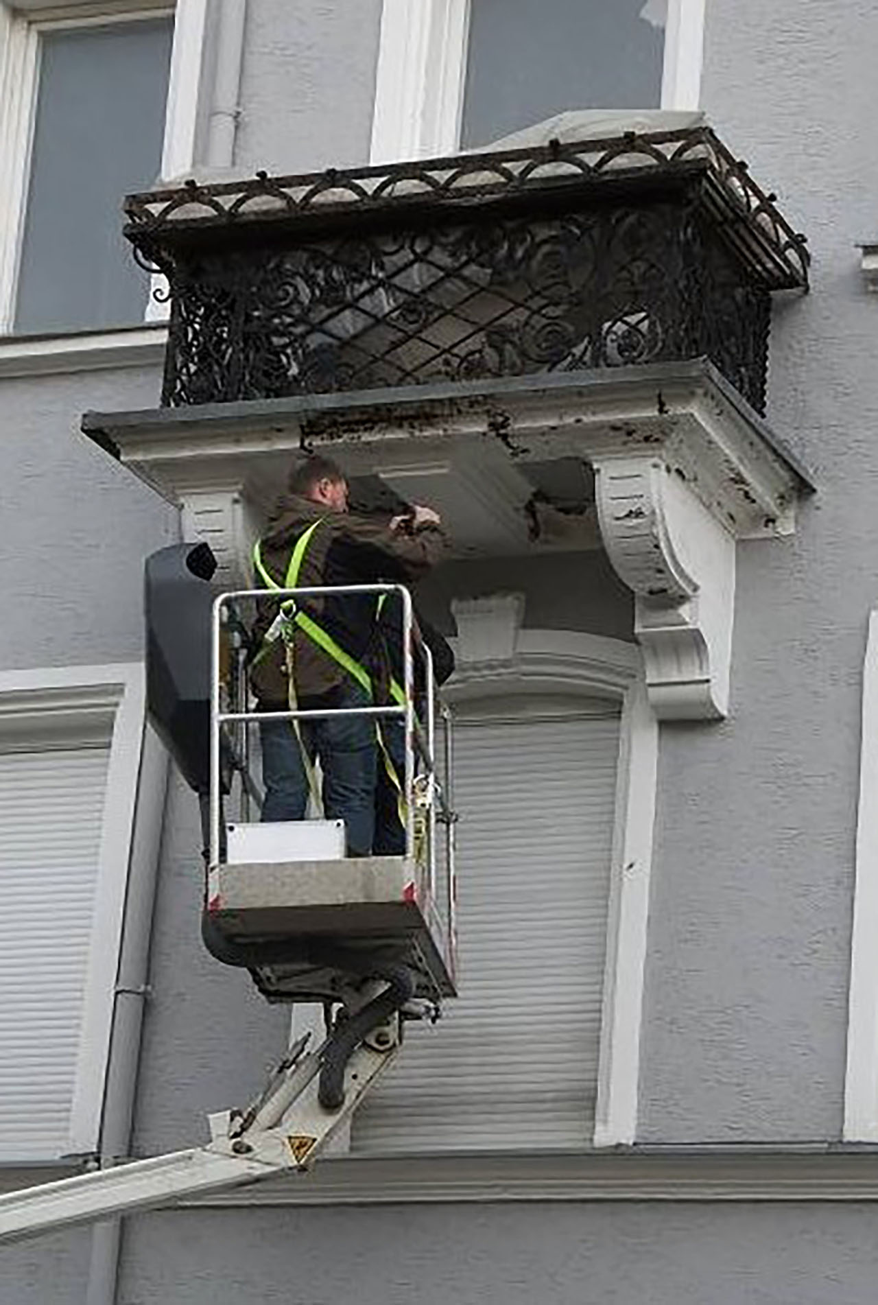 Begutachtung Natursteinbalkon